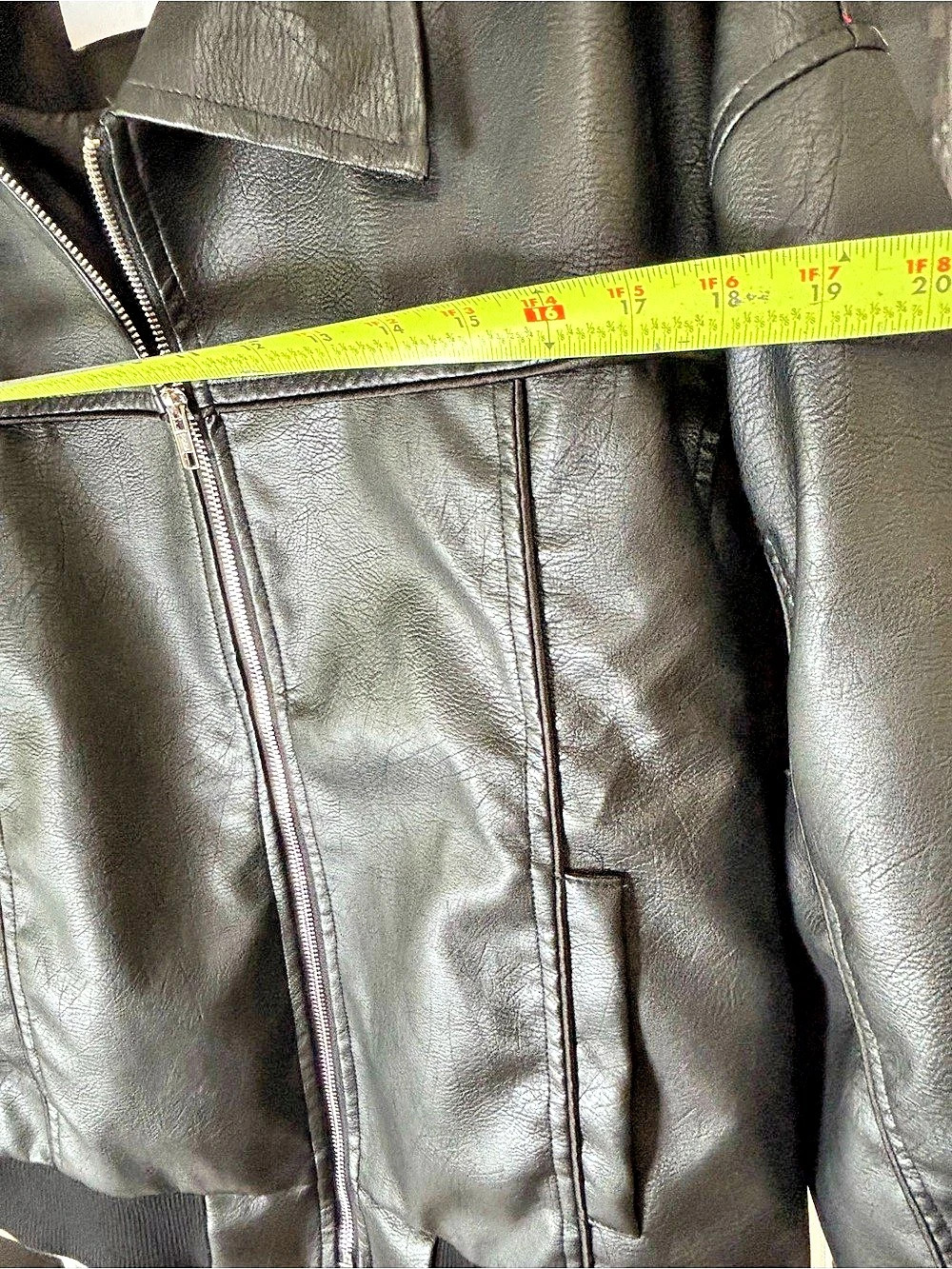 Princess Polly Goldsmith Black Faux Leather Bomber Jacket PPE082201 Medium - Picture 9 of 10